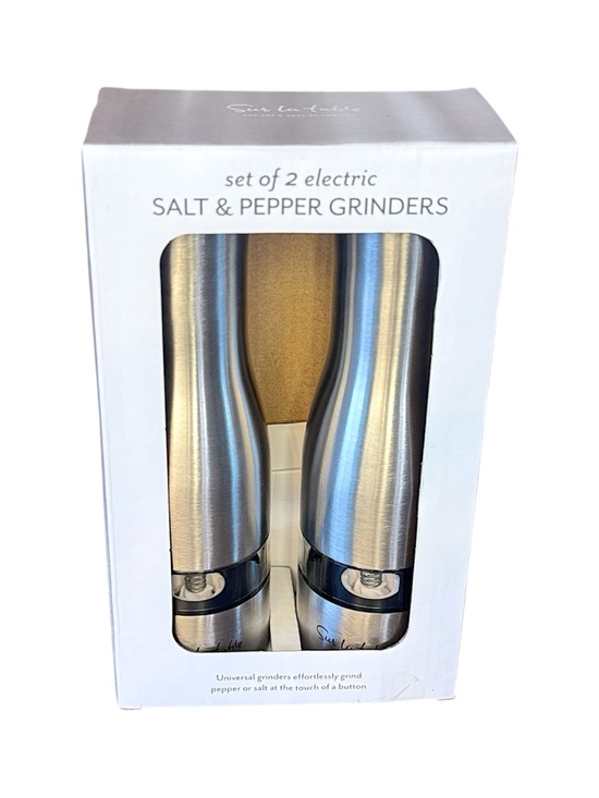 Sur La Table Other - Sur La Table Stainless Steel Electric Salt & Pepper Grinder Set